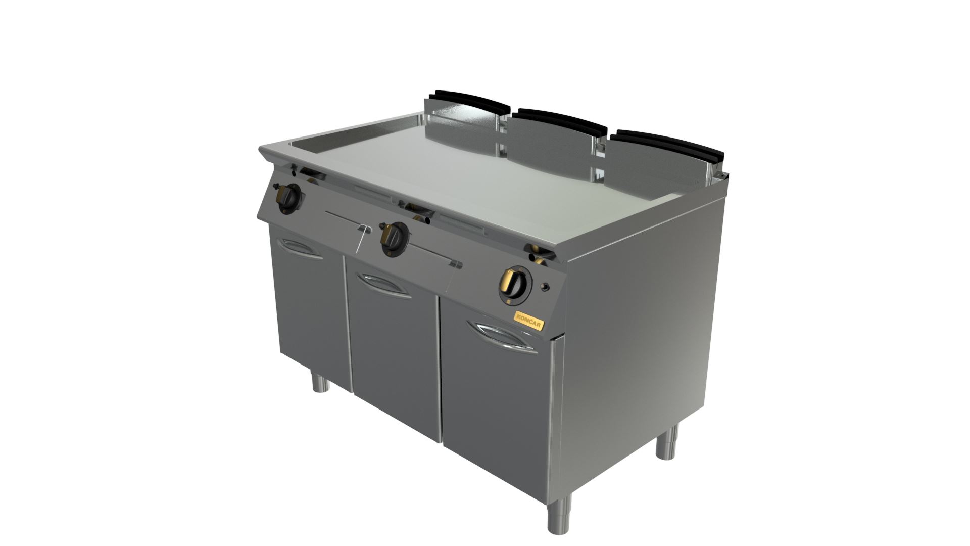 Konex Lux Bakplaat Gas | 120 | Dichte Kast | Glad